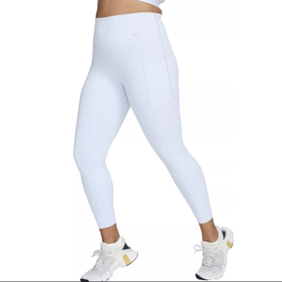 Nike Women's Light Blue Leggings – Size L - Picture 1 of 13